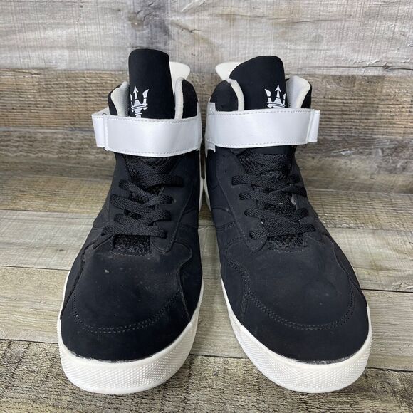 Fashion Black & White Sneakers Mens Size 45 Kuxie - Picture 2 of 13